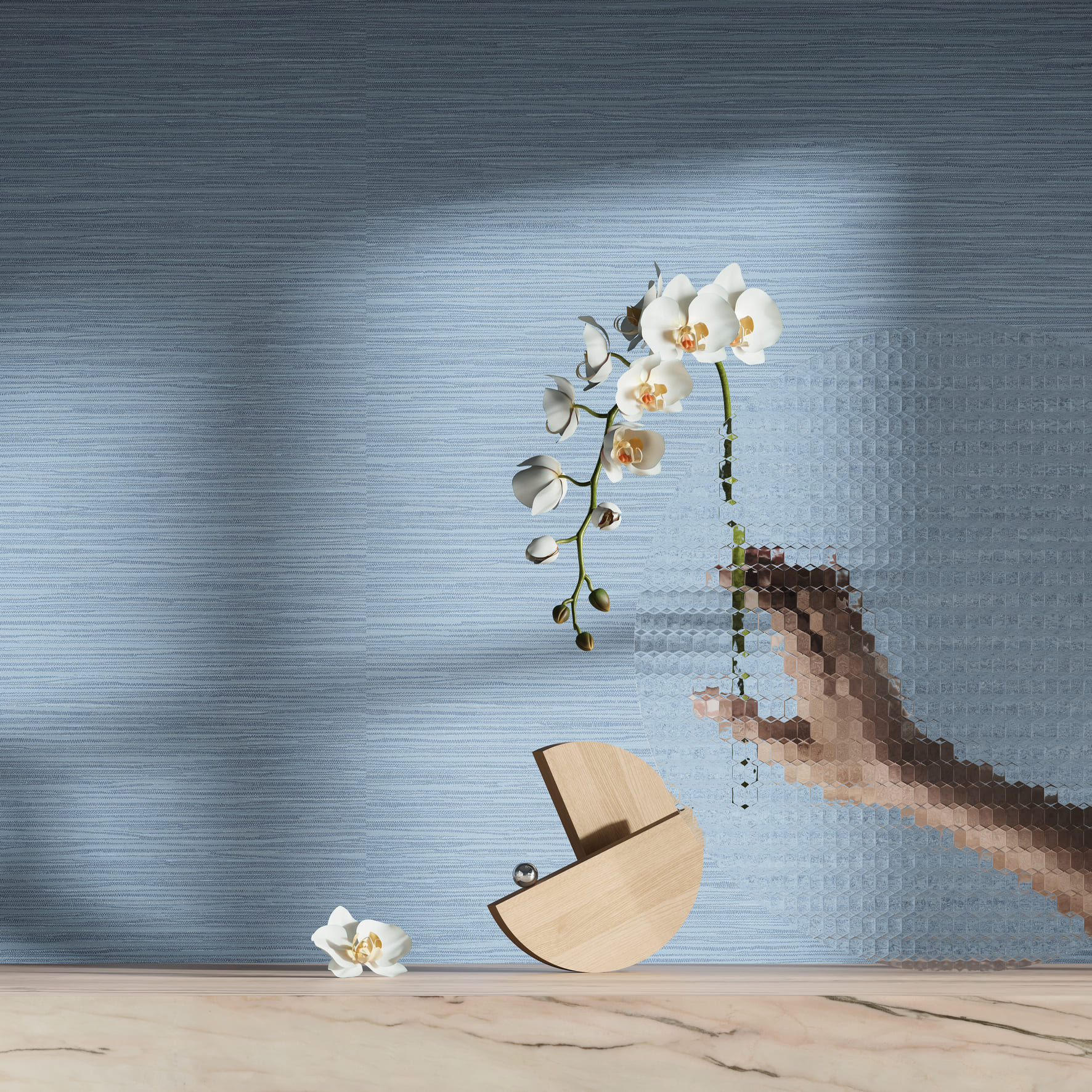 Обои Luna Крафт Ручное плетение CRF9 006/1 10,05×1 фото в интерьере